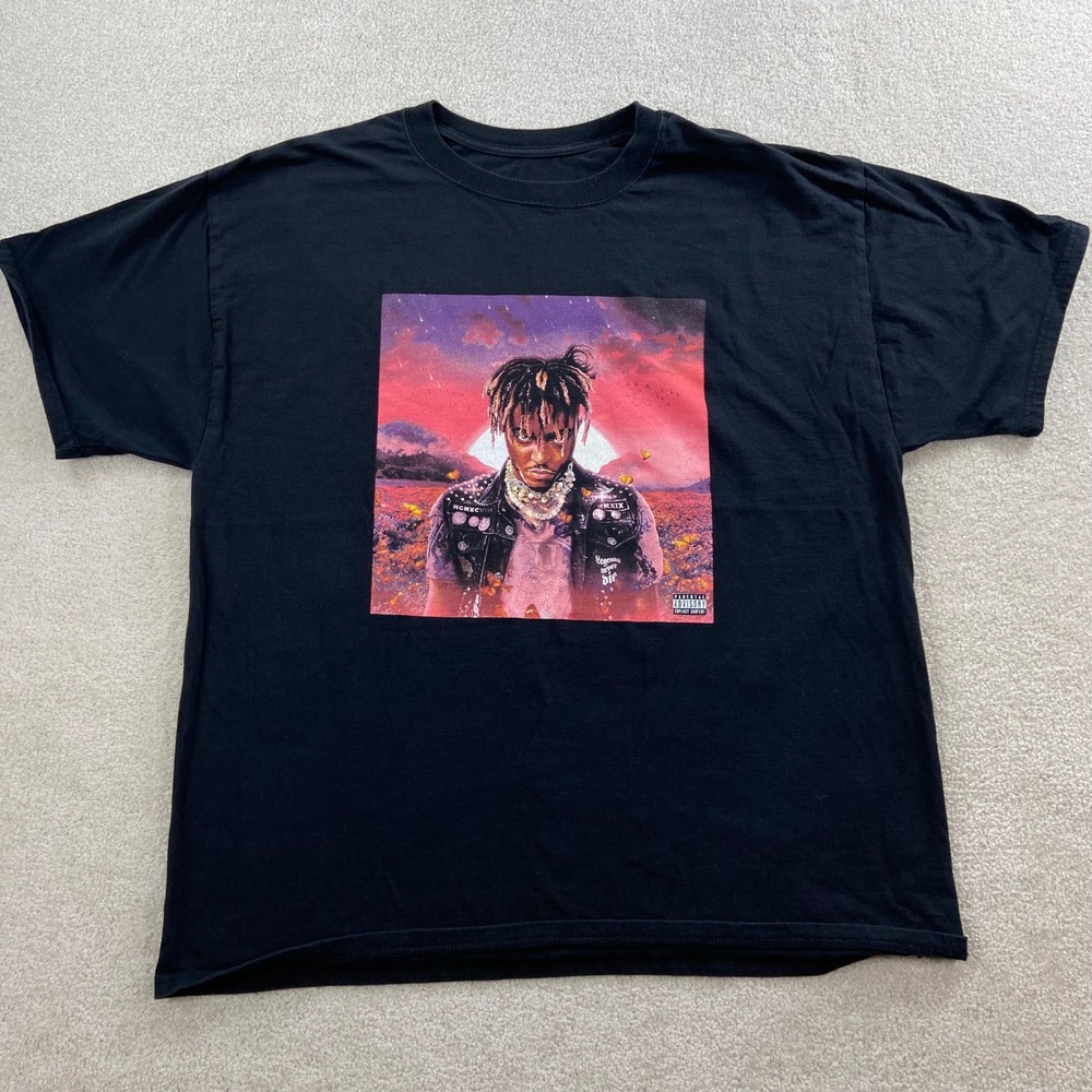 999 Club Juice WRLD T-Shirt Mens XL Black Legends Never Die Memorial Graphic Tee